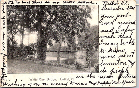 VT, BETHEL - White River Bridge postcard - QC0035
