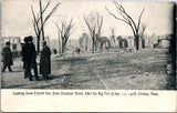 MA, CHELSEA - Everett Ave from Chestnut after Big Fire 4-12-1908 postcard - QC00