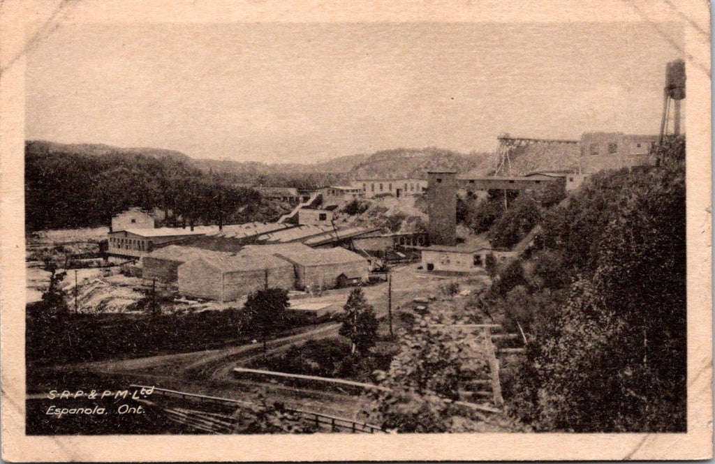 Canada - ESPANOLA, ON - SRP & PM Ltd - Bird Eye View postcard - QC0061
