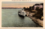 Canada - Fredericton, NB - area around boat landing w/people postcard - QC0069