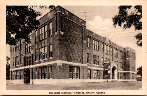 Canada - Pembroke, Ont - Collegiate Institute postcard - QC0074