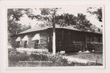 MI, BALDWIN - Gene Moore, L Lakes - log building RPPC postcard - R00352