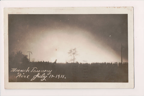 MI, ALPENA - Moench Tannery Fire July 11, 1911, mailed July 23rd (original SOLD) R00398