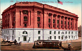 CA, LOS ANGELES - Post Office & Federal Bldg (new), street car etc postcard - R0