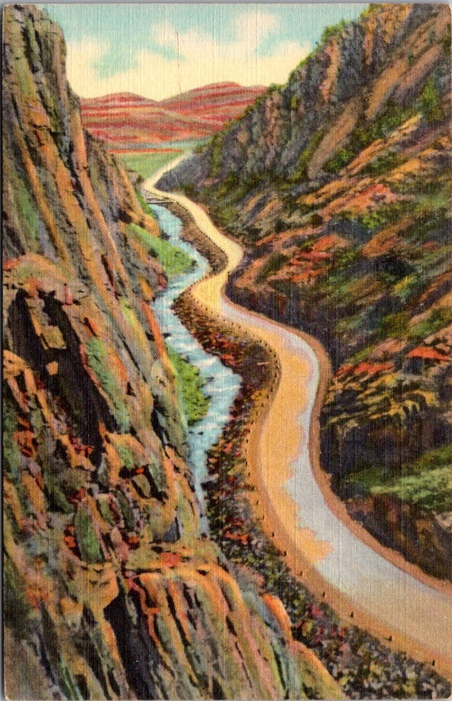 CO, ESTES PARK - Big Thompson Canon, highway postcard - R00615