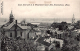 MA, PROVINCETOWN- Town Hall, RR Wharf from Town Hill (original SOLD) R00911