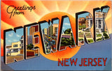 NJ, NEWARK - Large Letter greetings from postcard - S01375