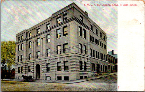 MA, Fall River - YMCA building 1908 postcard - S01484