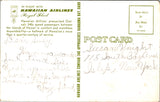 Plane postcard - HAWAIIAN Airlines Convair 340 close up postcard - SL2012