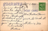 CA, LOS ANGELES - Broadway from 6th - signs on linen postcard - SL2542