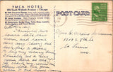 IL, CHICAGO - YMCA Hotel multi view of interior rooms postcard