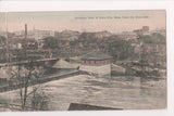 IA, IOWA CITY - Birds eye view beyond the bridge, from West Side / bi-fold card