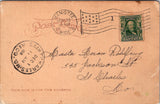 MI, MANISTEE - BPOE building No 250 - 1906 Flag cancel from same - SL2654