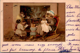 Animal - Cat or Cats postcard - Anthropomorphic family - SL2766