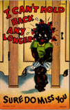 Vintage African American - Black girl comic postcard - SL2789