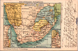 Foreign postcard - SOUTH AFRICAN - @1900 Theatre of War Map - SL2838