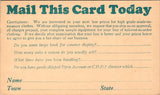 IL, CHICAGO - National Tailoring Co advertising reply card postcard