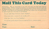 IL, Chicago Illinois - National Tailoring Co advertising reply card postcard