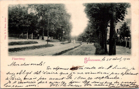 Foreign postcard - HILVERSUM, Netherland - @1900 street view  - SL2860