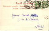 Foreign postcard - BASEL, Switzerland - Church large sun/moon - SL2921