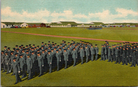TX, Lackland - Airmen making a square corner turn postcard - SL3043