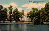 CT, MILFORD - Church of Christ Congregational - vintage postcard - SL3070