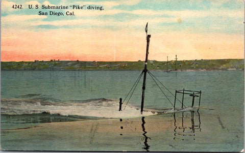 Ship Postcard - PIKE submarine postcard - SW0286
