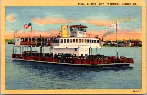Ship Postcard - WESTSIDE, Diesel Electric Ferry postcard - w00011