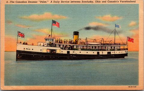 Ship Postcard - PELEE, Canadian Steamer postcard - w00015