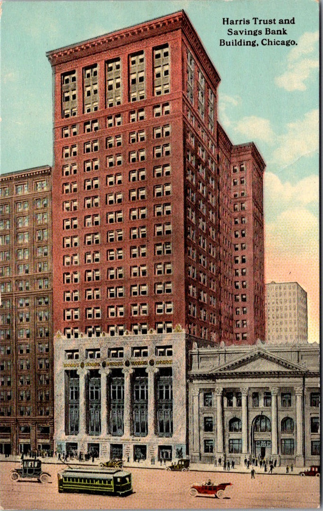 IL, Chicago Illinois - Harris Trust and Savings Bank postcard
