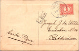 People - Girl - little lady holding flowers @1919? RPPC - W00397