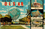NY, NEW YORK CITY - Worlds Fair 1964-65 - Unisphere plus others postcard - W00403