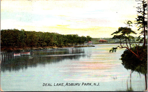 NJ, Asbury Park - Deal Lake - Rosin & Co #593 postcard - w00655