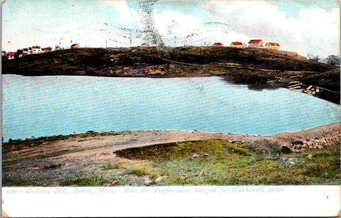 MA, SALEM - Gallows Hill, buildings @1908 (original SOLD) w00858