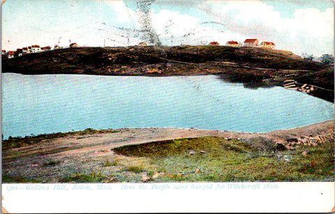 MA, Salem - Gallows Hill, buildings - 1908 postcard - w00858