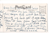 NJ, PATERSON - West Side Park, flower bed, river - bi-fold postcard - W00879