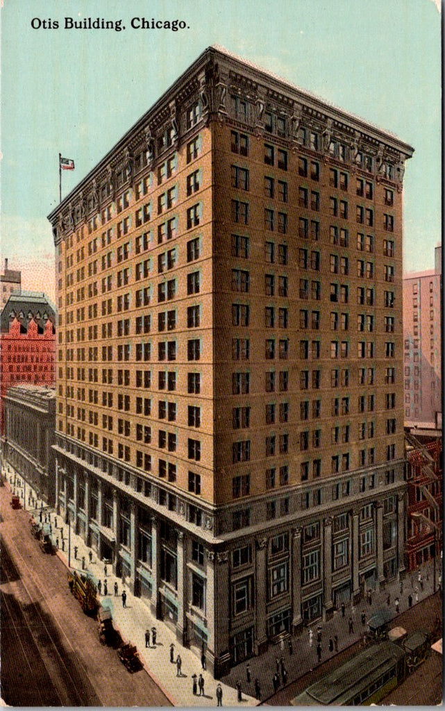 IL, CHICAGO - Otis Building corner of La Salle and Madison postcard