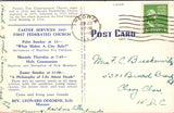 IL, PEORIA - First Federated Church w/reference to Easter Services postcard - w0