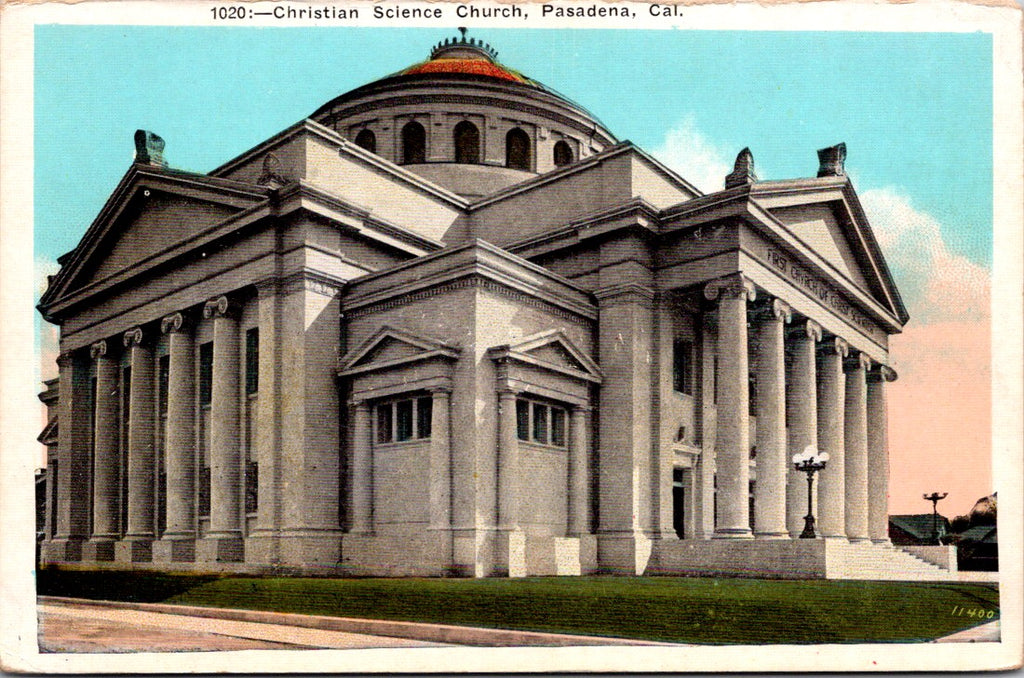 CA, PASADENA - Christian Science Church postcard - w01533