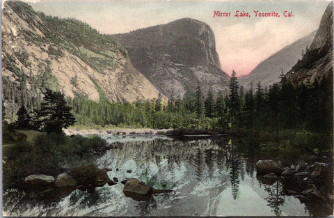 CA, YOSEMITE - Mirror Lake - M Rieder No 6678 postcard - w01574