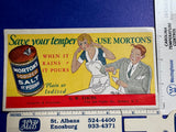 NJ, Delanco - Morton Iodized Salt Advertising blotter (original SOLD) w01788