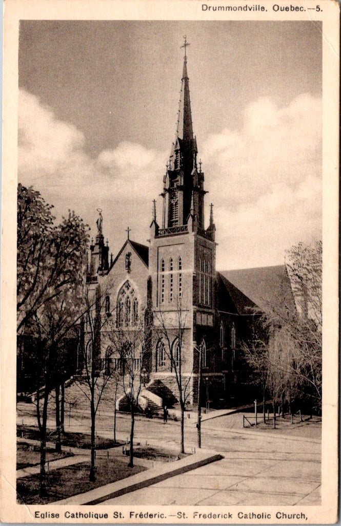 Canada - DRUMMONDVILLE, QC - St Frederick Catholic Church postcard - w01855
