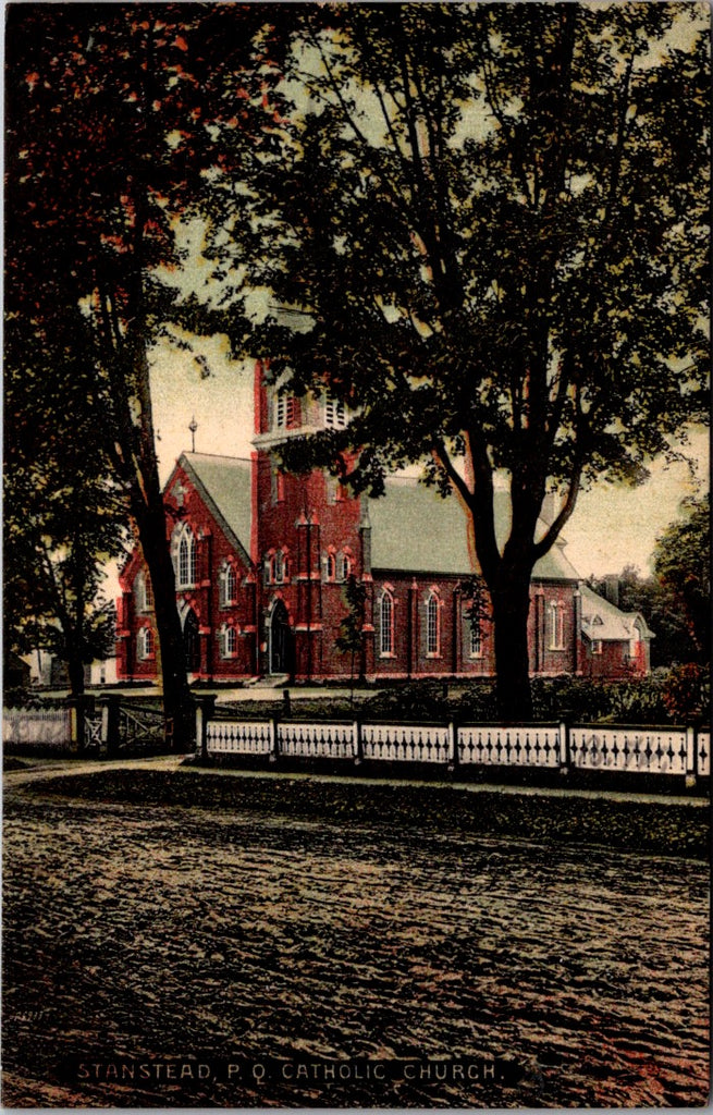 Canada - STANSTEAD, QC - Catholic Church postcard - w01896