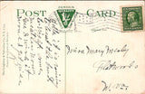 PA, Connellsville - Carnegie Free Library, houses - 1912 postcard - W02366
