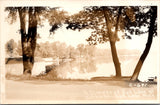 MI, YORKVILLE - Gull Lake with shoreline - RPPC postcard - w02687