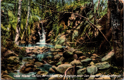 CA, SAN BERNARDINO - Arrowhead Hot Springs, Cold Water Canon postcard - w02705