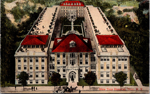 NY, TROY - Troy Hospital (New) - 1914 postcard - W02736