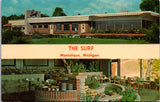 MI, Manistique - The Surf Restaurant in and outside postcard - w02856