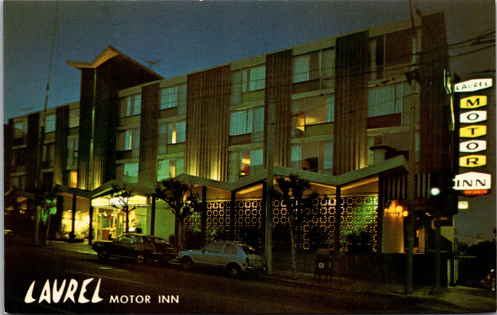 CA, San Francisco - Laurel Motor Inn on Presidio Ave postcard - w02926