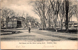 MA, WESTFIELD - Elm St, Park Square, buildings postcard - W02993